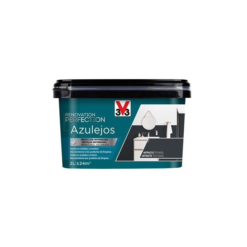 PINTURA RENO PERFECTION AZULEJOS 2L ANTRACITA