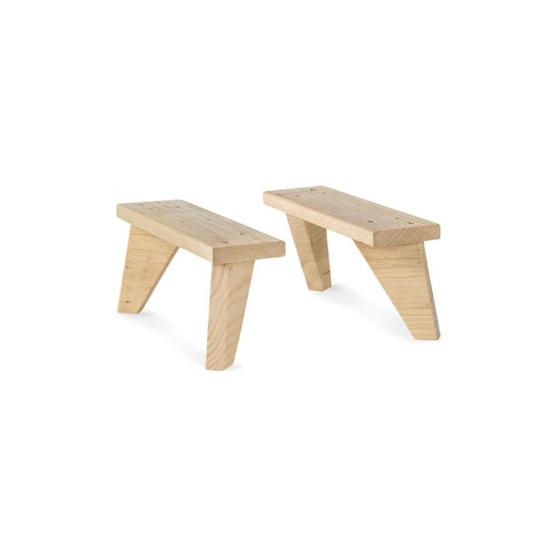 JUEGO DE 2 PATAS DINAMIC DE PINO MACIZO DINPIE.99