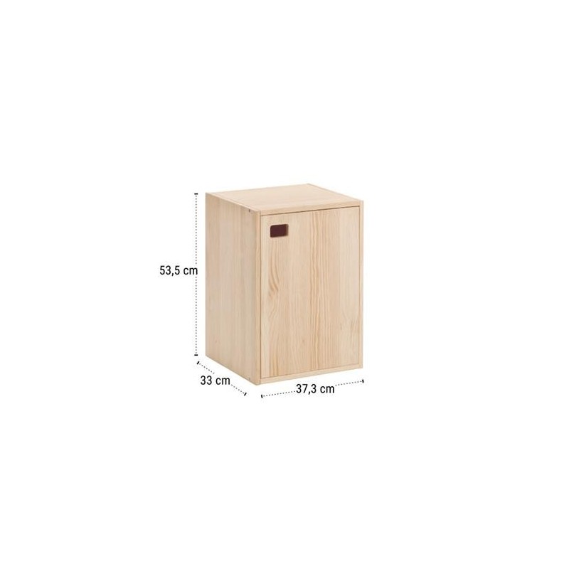 MUEBLE DINAMIC 1 PUERTA VERTICAL PINO MACIZO