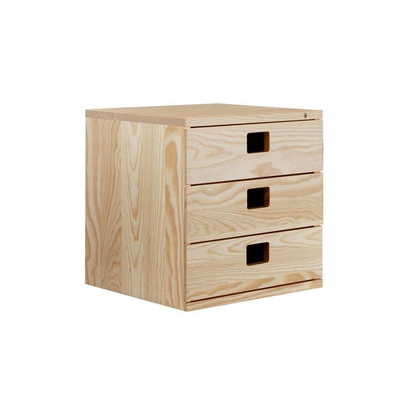 CAJONERA 3 CAJONES DE PINO DINAMIC DMCAJO.99