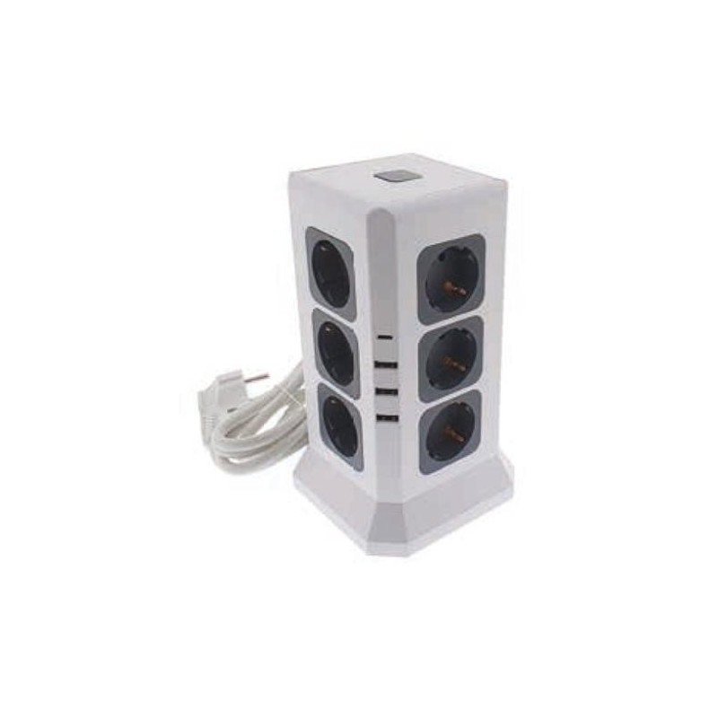 BASE TORRE 12 TOMAS Y 3 USB + 1 TIPO C 76800