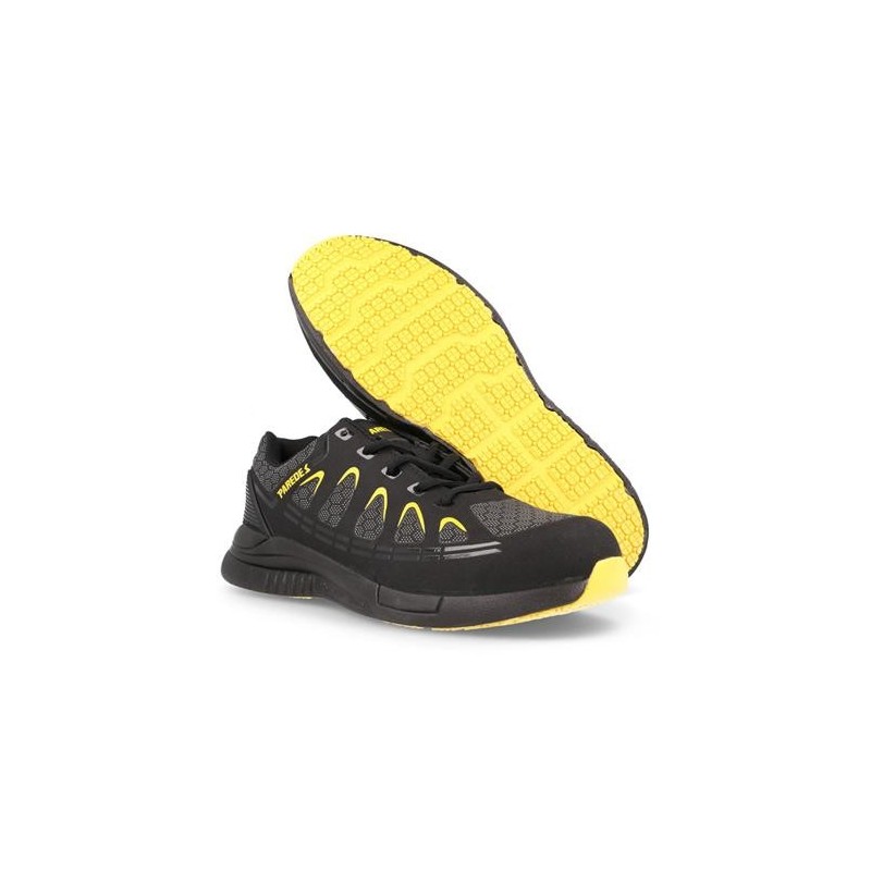 ZAPATILLA SEG. EXCALIBUR NEGRO-AMARILLO T-37