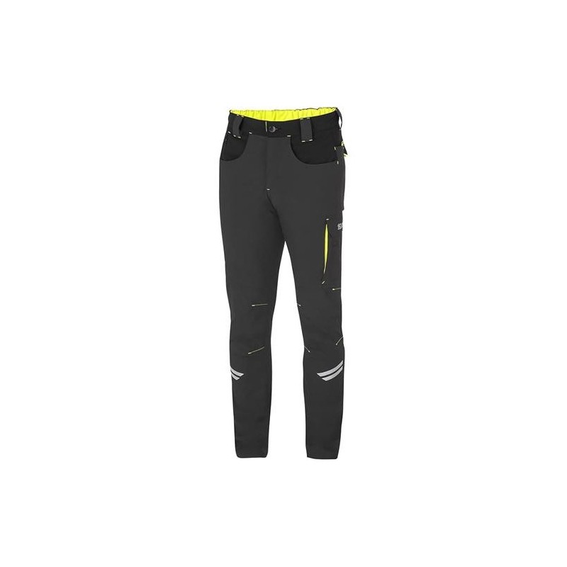 PANTALON KANSAS LIGHT TECH GRIS/AMARILLO T-M