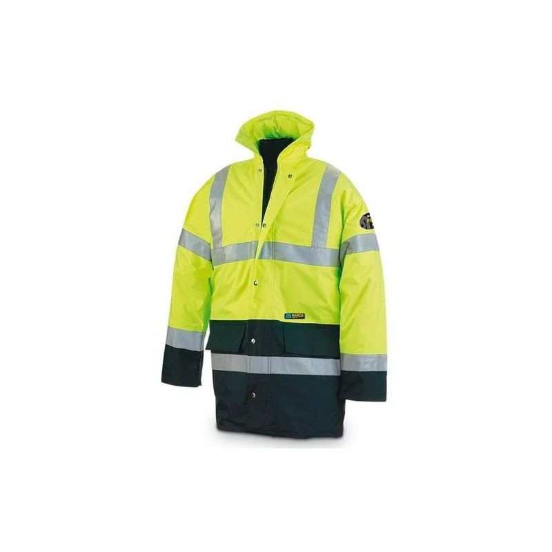 PARKA FLUO MIXTA AMARILLA/AZUL T.L 288PFMIXYFA