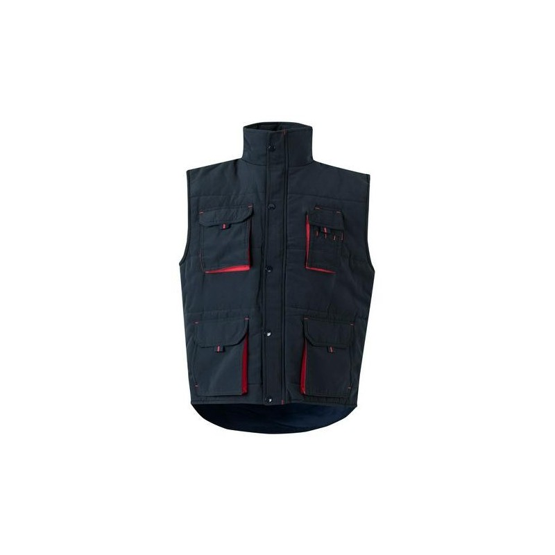 CHALECO ACOLCHADO BICOLOR AZUL/ROJO T.M 205902