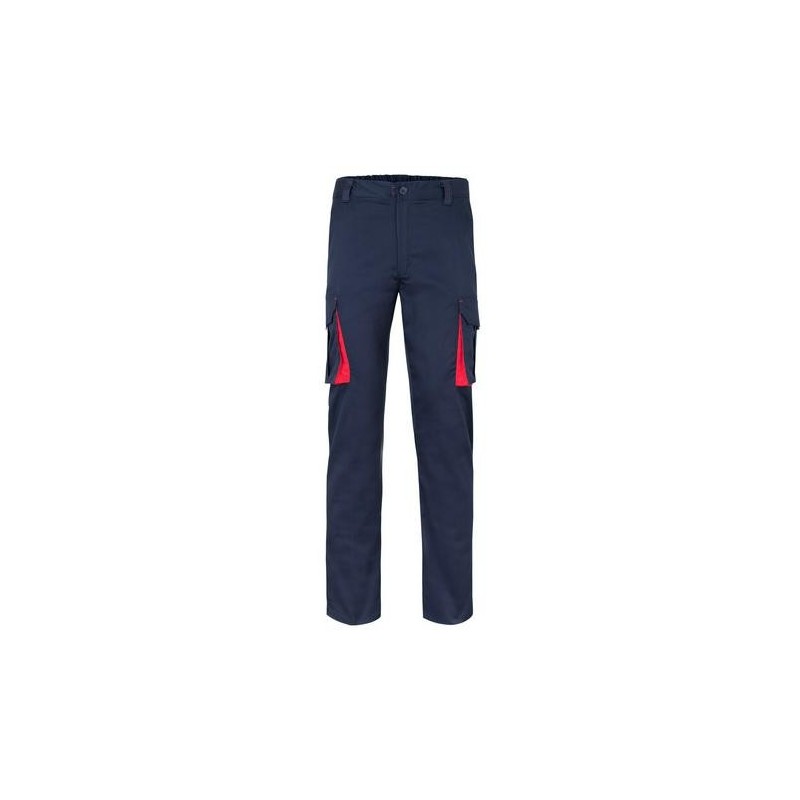 PANTALON STRETCH BICOLOR AZUL/ROJO T.44 103024S