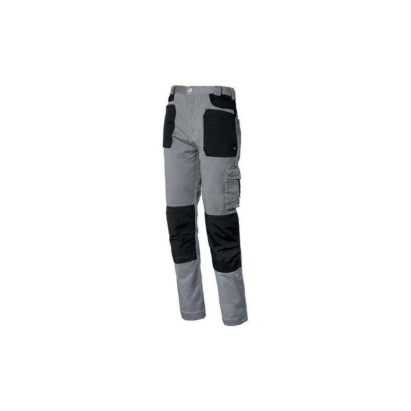 PANTALÓN STRETCH GRIS/ NEGRO 8730B-080 T.5XL