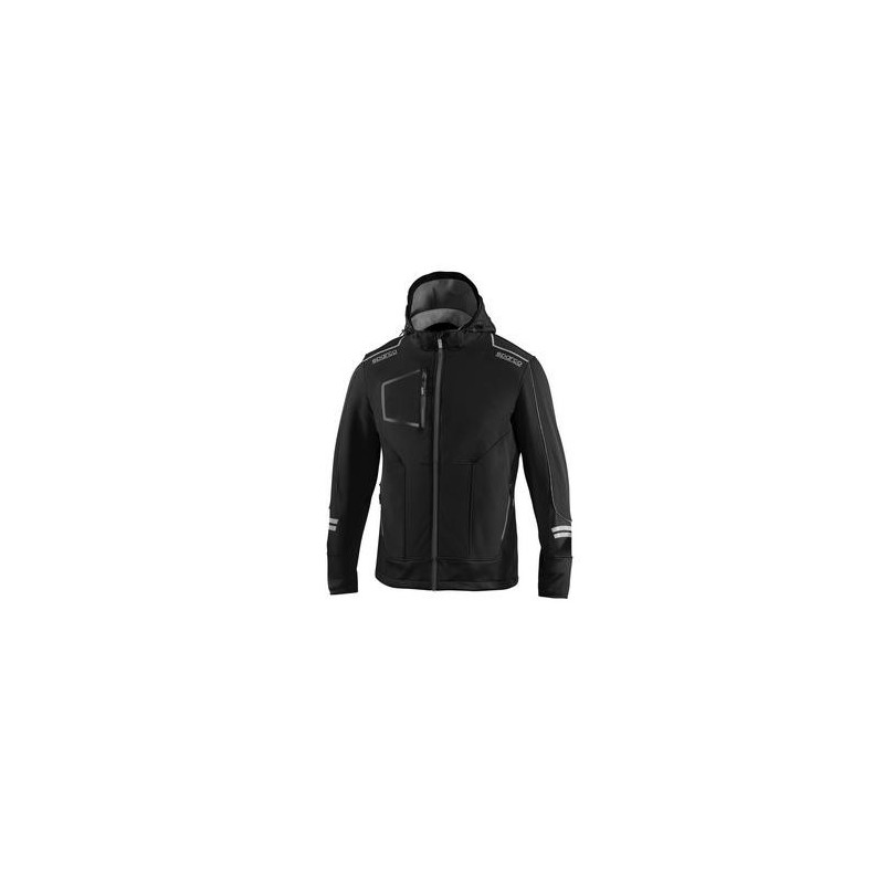 CHAQUETA TECNICA SOFT-SHELL TECH YORK NEGRA T.M