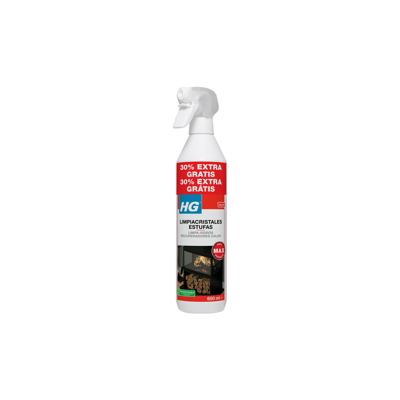 LIMPIADOR CRISTALES ESTUFAS CHIMENEAS 500ML HG