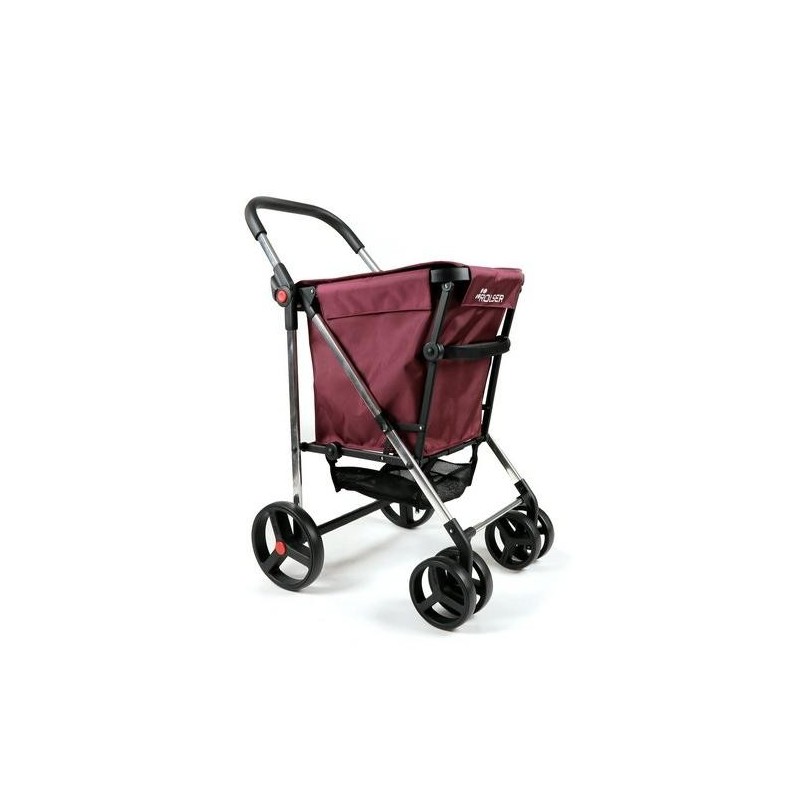 CARRO COMPRA 4/RUEDAS 2 GIRATORIAS PLEGABLE BURDEO