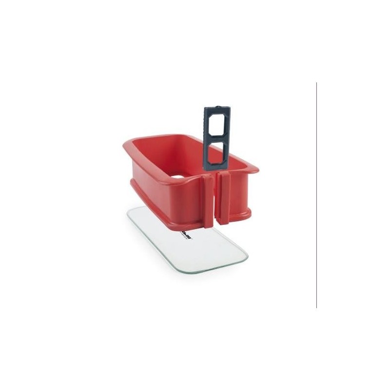 MOLDE DESMONTAB SILICONA RECTANG BASE CRISTAL 28CM