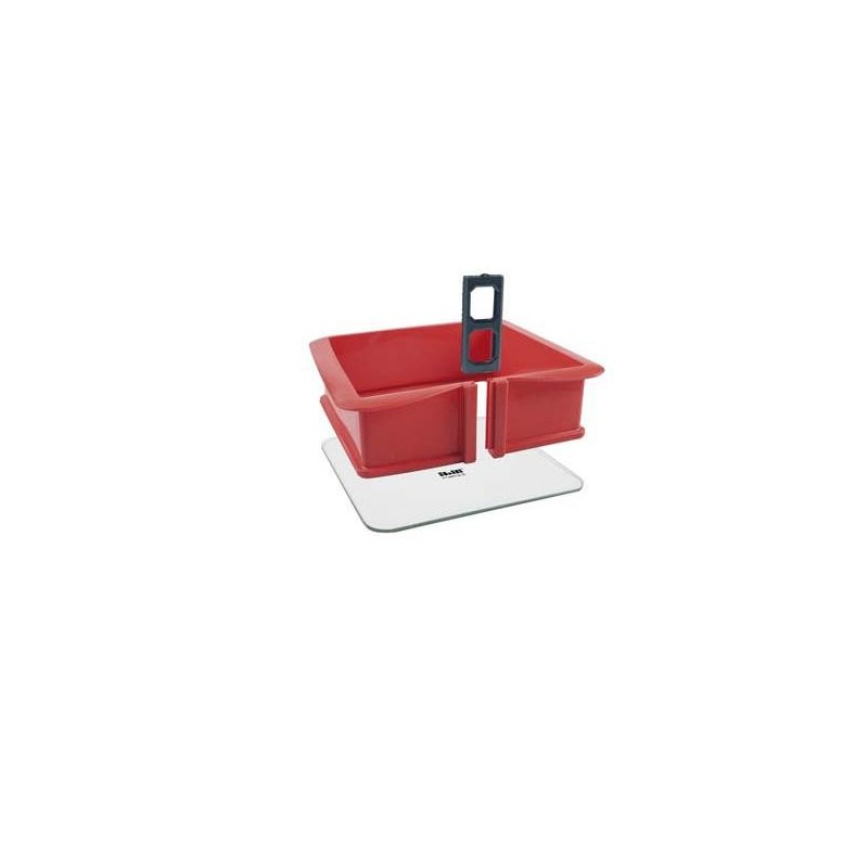 MOLDE SILIC DESMONTABLE CUADRADO BASE CRISTAL 21CM