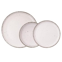 VAJILLA CERAMICA CREMA 12...
