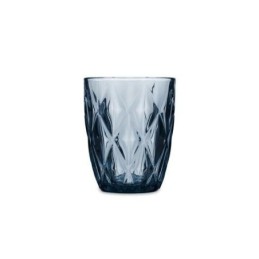 VASO BAJO VIDRIO AZUL 6UDS...