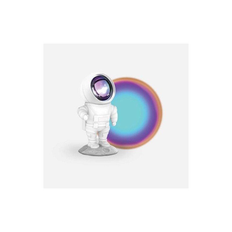 LAMPARA ASTRONAUTA PROYECCION AZUL ARCOIRIS INFANT