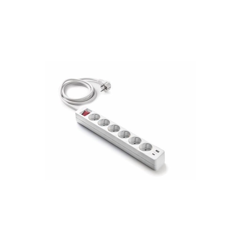 BASE 6 TOMAS TT+2 USB A+C C/INT.CABLE 1,5 M 9/716