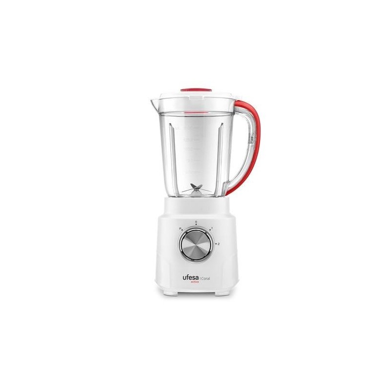 BATIDORA DE VASO 600W CORAL 1.5L 2VELOC+TURBO