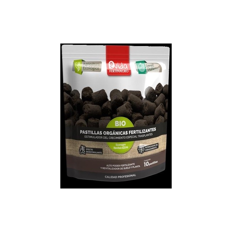 PASTILLAS ORGANICAS FERTILIZANTES BIO 10 UDS