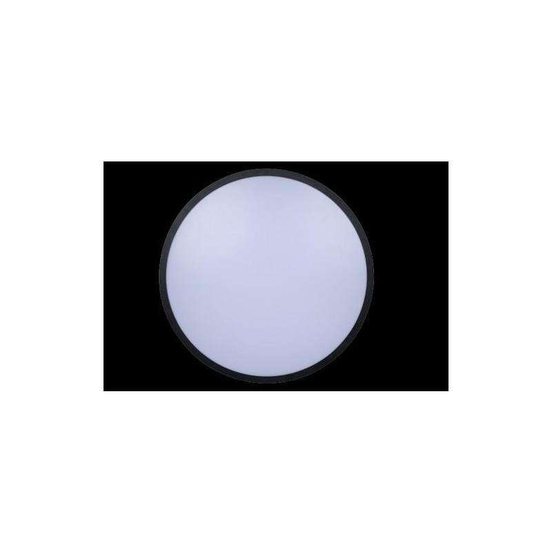 PLAFON HYDRA REDONDO SUPERF MARCO NEGRO 3600LM
