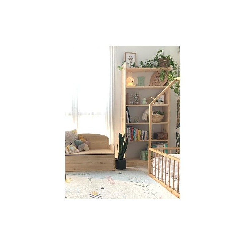 LIBRERIA GALA 6 BALDAS 80CM PINO MACIZO GAL680.99
