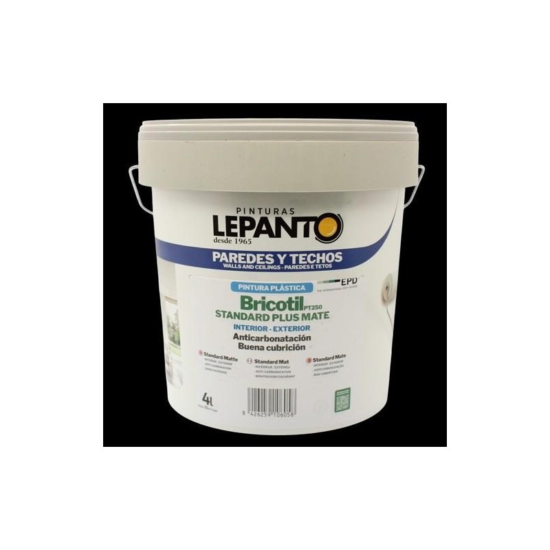 PINTURA PLASTICA BRICOTIL INT-EXT 10L  BLANCO MATE