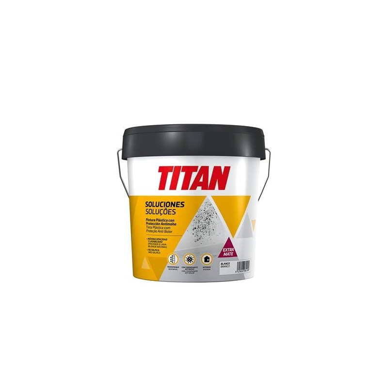 TITAN PINTURA CON PROTECCION ANTIMOHO BLANCO 4L