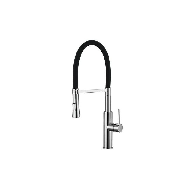 GRIFO COCINA DIRIGIBLE FLEXYFORM CROMO/NEGRO