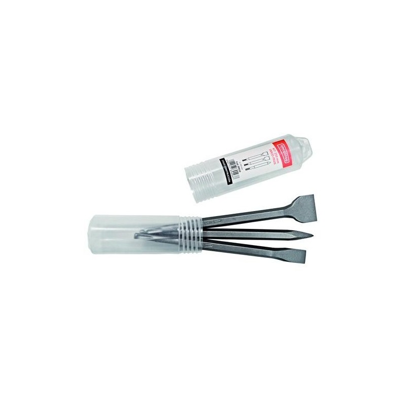 KIT SDS-PLUS PUNTERO+CINCEL+CINCEL ANCHO 250MM