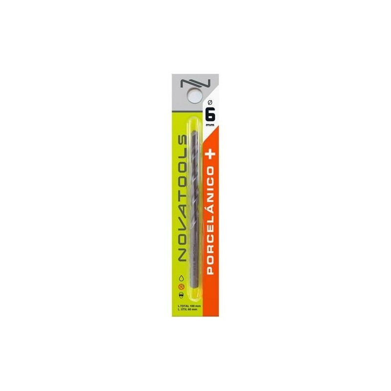 BROCA  "PORCELANICO +"  6,00MM  QTC00600