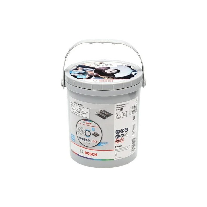 100 DISCOS DE CORTE STANDARD  METAL 115MM