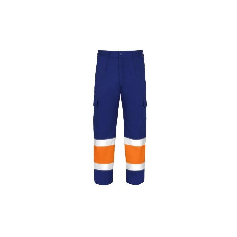 PANTALON ALTA VISIBILIDAD TERGAL NJA./AZUL T-42