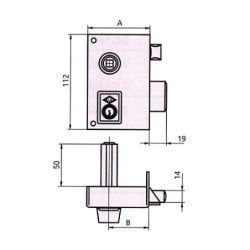 CERRADURA SOBREPONER 156B...