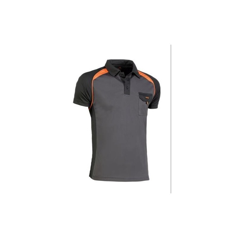 POLO COOL WAY NEGRO/NARANJA 964 XL