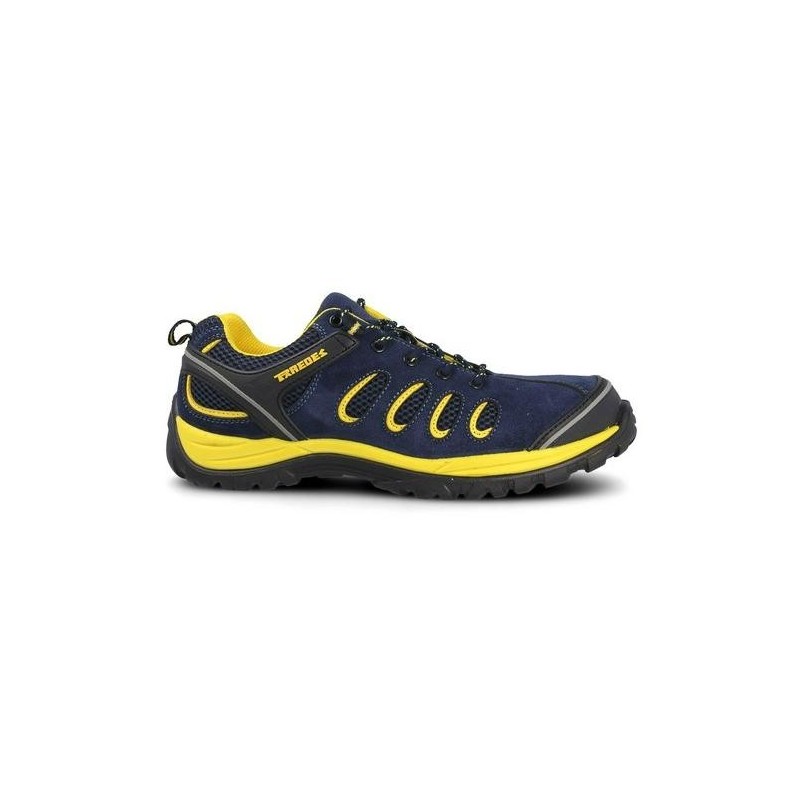 ZAPATO SEGURIDAD RADIO AZUL MARINO AMARILLO T.36