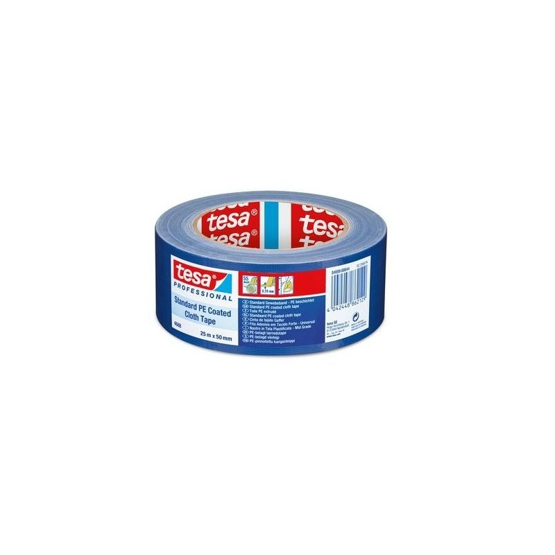 CINTA AMERICANA EXTRAFUERTE AZUL 25M X 50MM