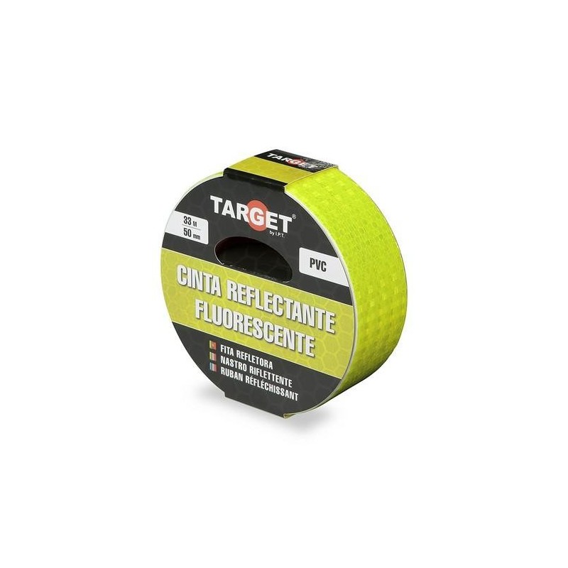 CINTA ADHESIVA REFLECTANTE 33MX50MM FLUORESCENTE