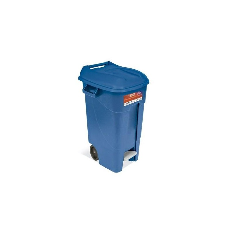 CONTENEDOR JARDIN 120L C/PEDAL AZUL ECO 443022