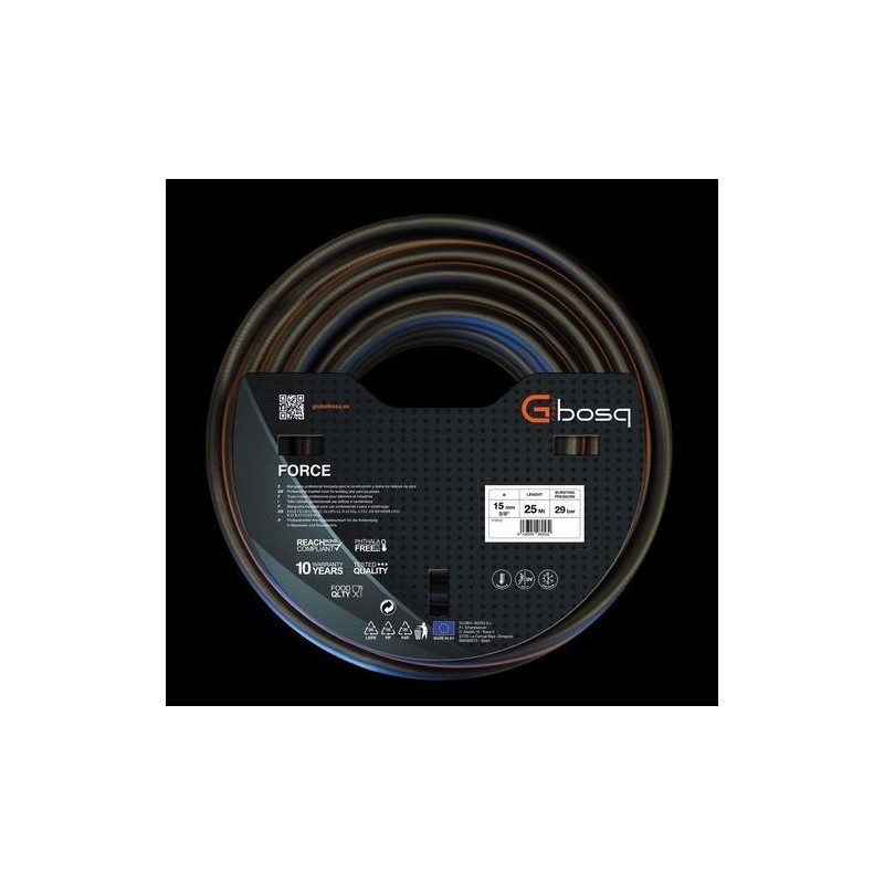 MANGUERA TRENZADA MULTIUSO FORCE 15MMX50M 96054