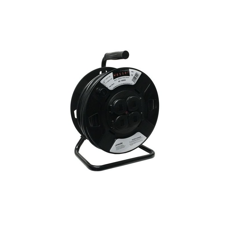 TAMBORES CABLE C/TAPA 40M H05VV-F3G2.5  1300W IP44