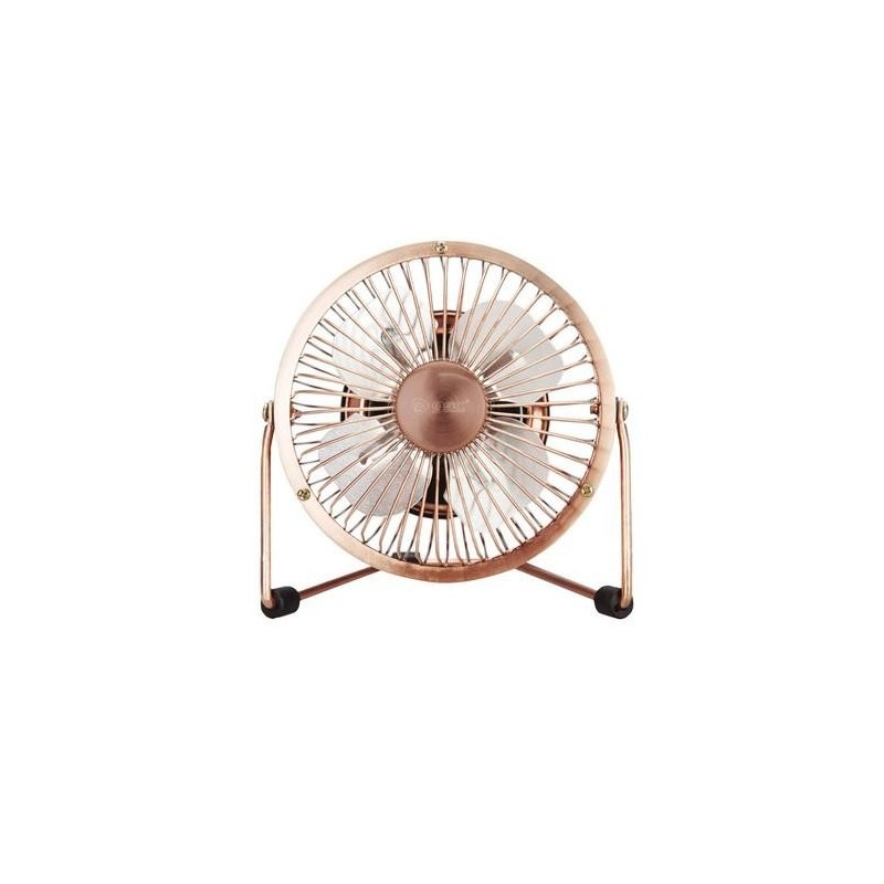 MINI VENTILADOR SOBREMESA 9,5CM 2,5W 5V DC COBRE
