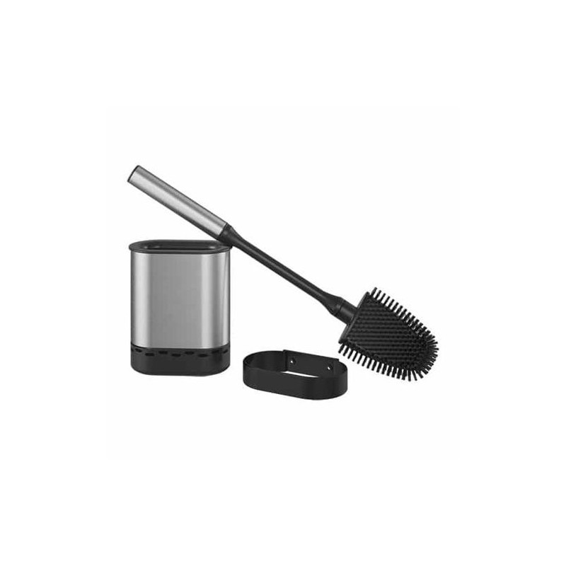 ESCOBILLA SILICONA WC NEGRO INOX 185519000