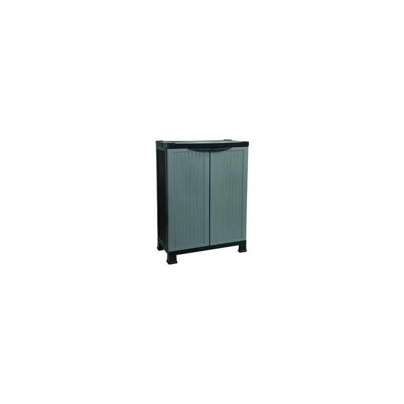 ARMARIO RESINA GRIS BAJO 1 BALDA 75882