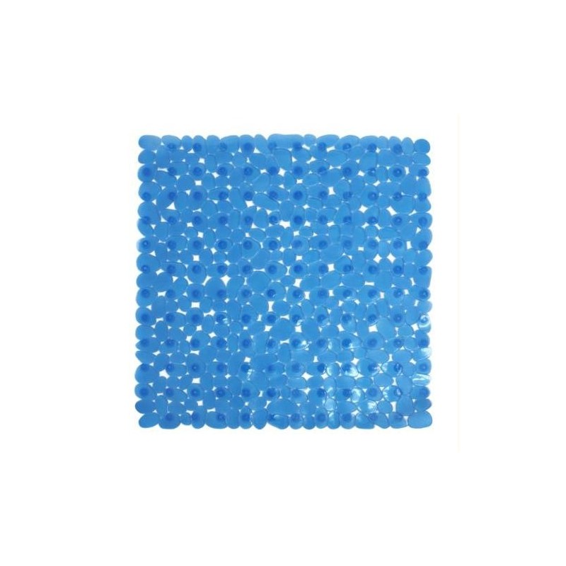 ALFOMBRA BAÑO ANTIDESLIZ. 54X54 AZUL  MARELIA 5223