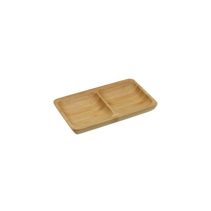 FUENTE 2 COMPARTIMENTOS BAMBU 17.5X10X2CM 19910303