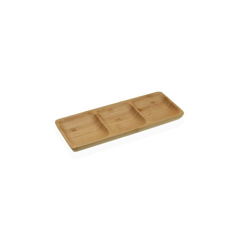 FUENTE 3 COMPARTIMENTOS BAMBU  26X10X2CM  19910304