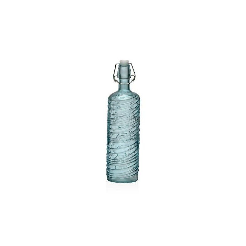 BOTELLA TURQUESA 1000ML 8.2X8.2X30.6CM 22500087