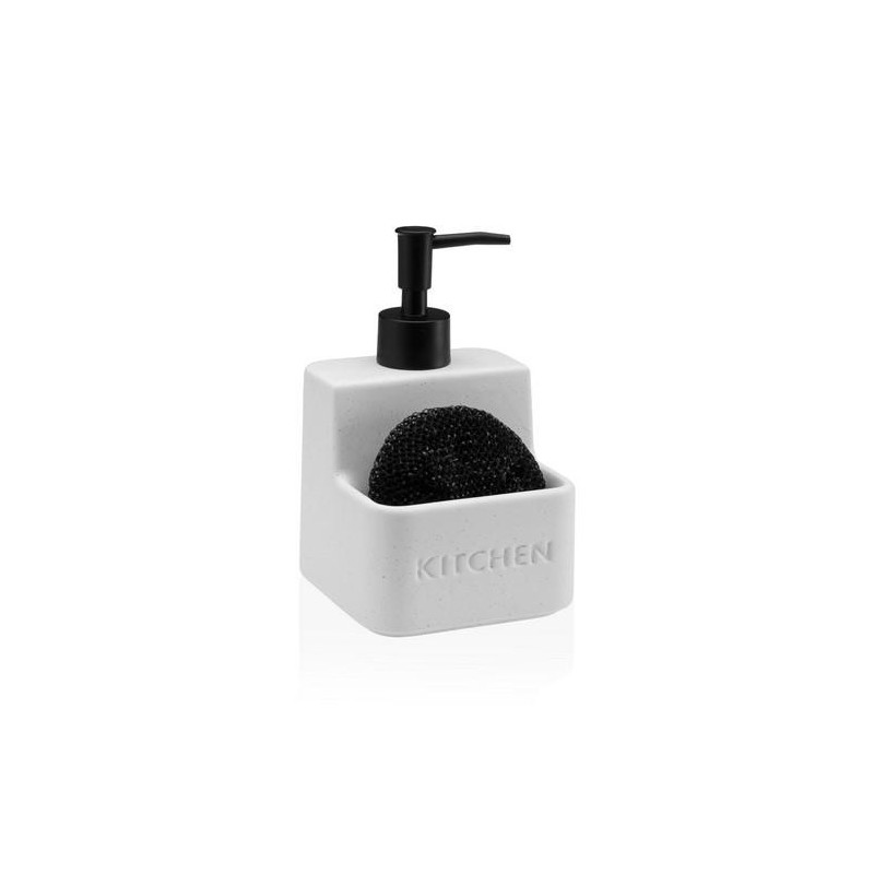 DISPENSADOR ESTROPAJERO BLANCO 10.5X10.5X16.8CM