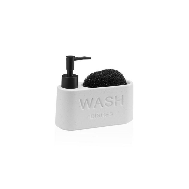 DISPENSADOR ESTROPAJERO BLANCO 17.3X6.3X15CM