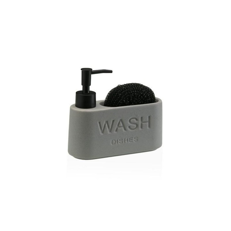 DISPENSADOR ESTROPAJERO GRIS 17.3X6.3X15CM
