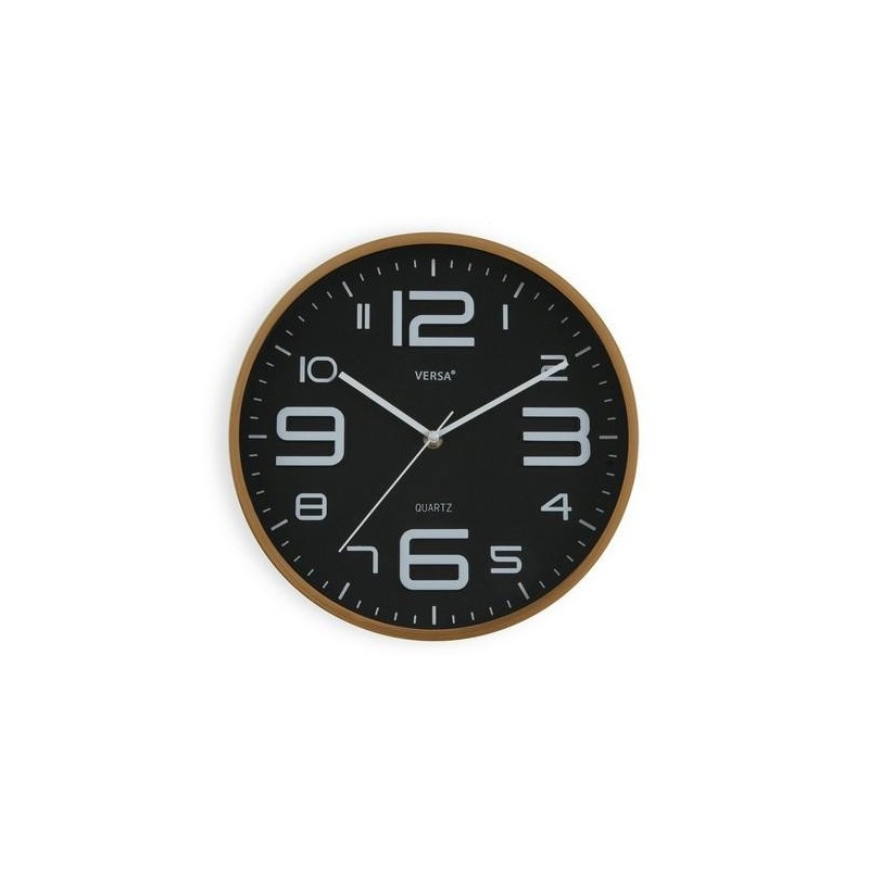 RELOJ PARED NEGRO 30CM  20550217